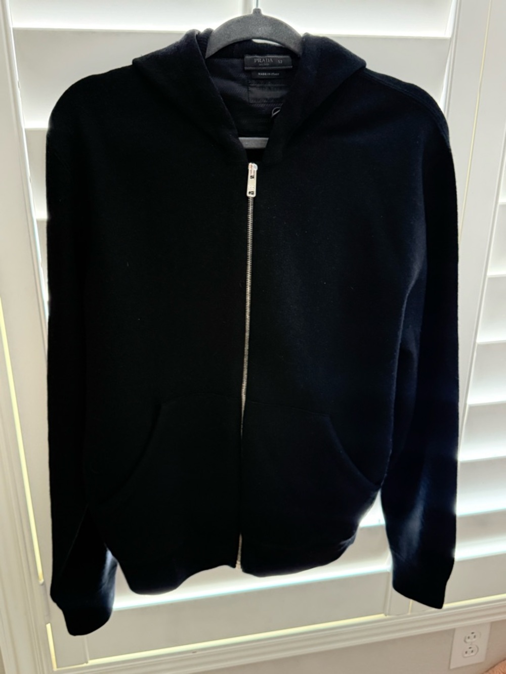 Prada Black Cashmere Hoodie